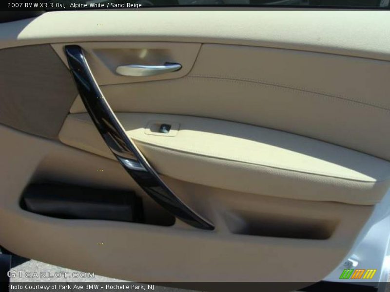 Alpine White / Sand Beige 2007 BMW X3 3.0si