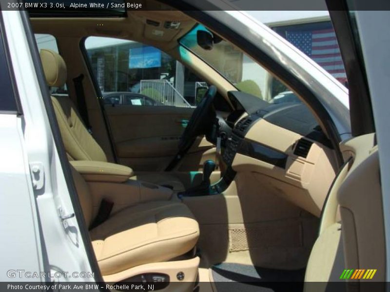 Alpine White / Sand Beige 2007 BMW X3 3.0si