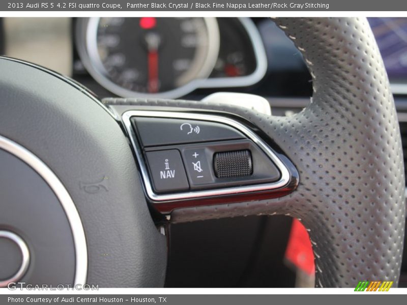 Panther Black Crystal / Black Fine Nappa Leather/Rock Gray Stitching 2013 Audi RS 5 4.2 FSI quattro Coupe