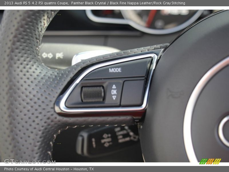 Panther Black Crystal / Black Fine Nappa Leather/Rock Gray Stitching 2013 Audi RS 5 4.2 FSI quattro Coupe
