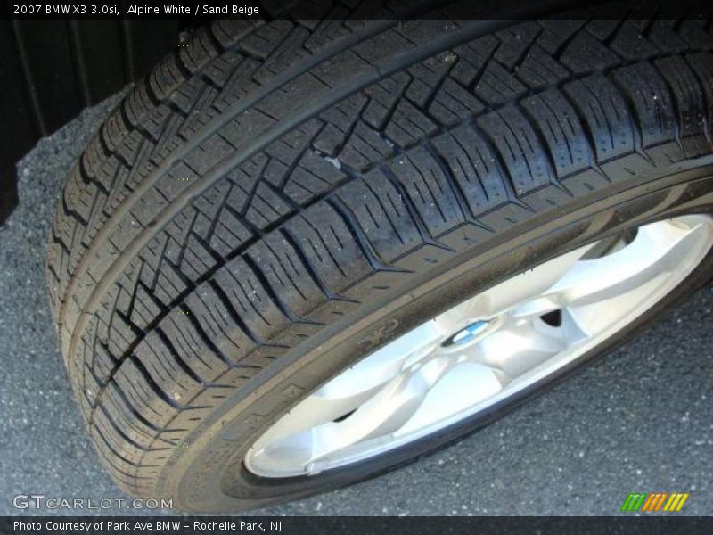 Alpine White / Sand Beige 2007 BMW X3 3.0si