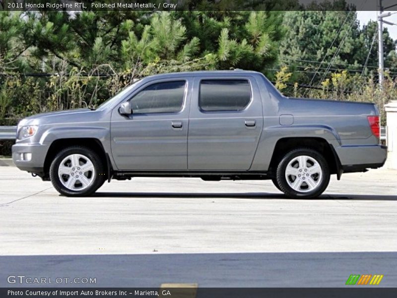 Polished Metal Metallic / Gray 2011 Honda Ridgeline RTL