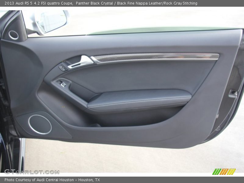 Panther Black Crystal / Black Fine Nappa Leather/Rock Gray Stitching 2013 Audi RS 5 4.2 FSI quattro Coupe