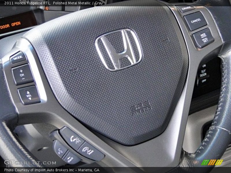 Polished Metal Metallic / Gray 2011 Honda Ridgeline RTL