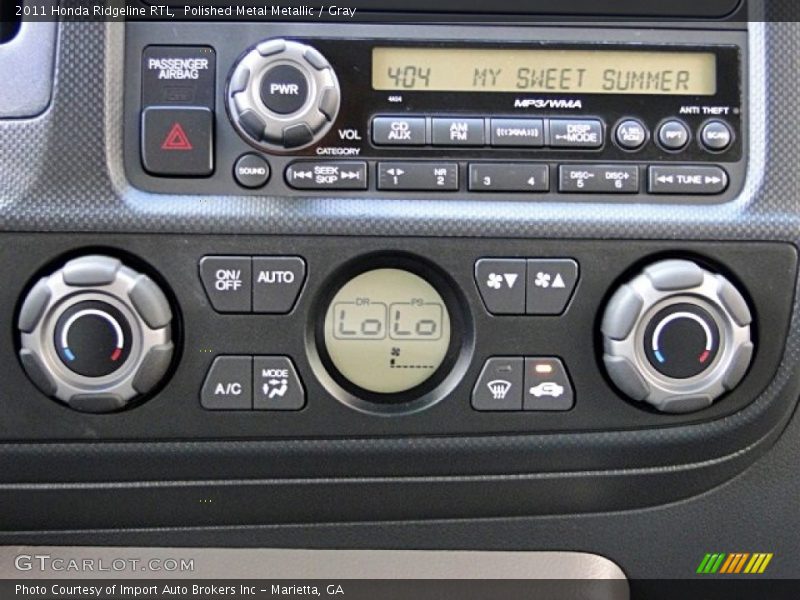 Polished Metal Metallic / Gray 2011 Honda Ridgeline RTL