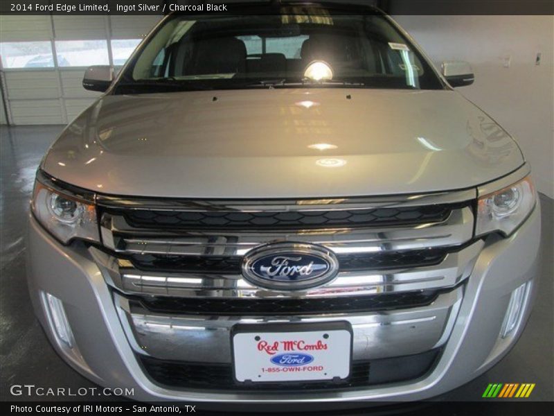 Ingot Silver / Charcoal Black 2014 Ford Edge Limited