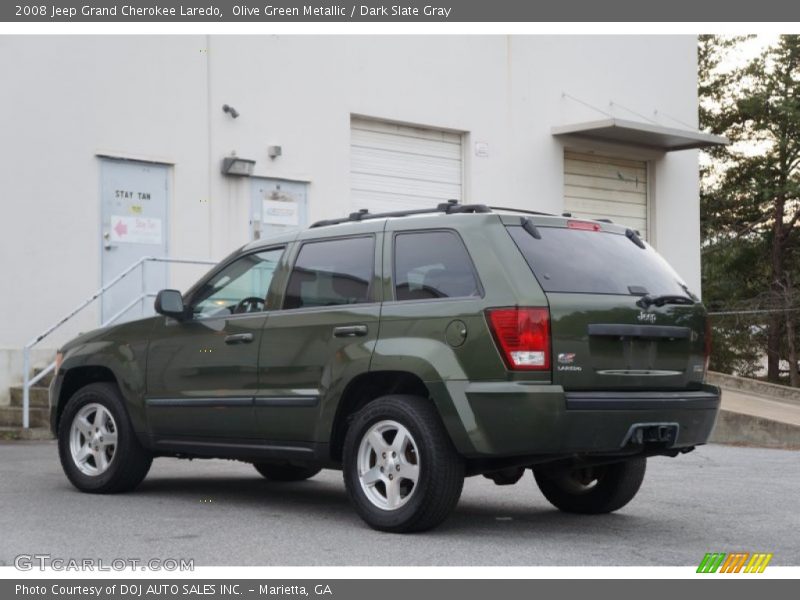 Olive Green Metallic / Dark Slate Gray 2008 Jeep Grand Cherokee Laredo