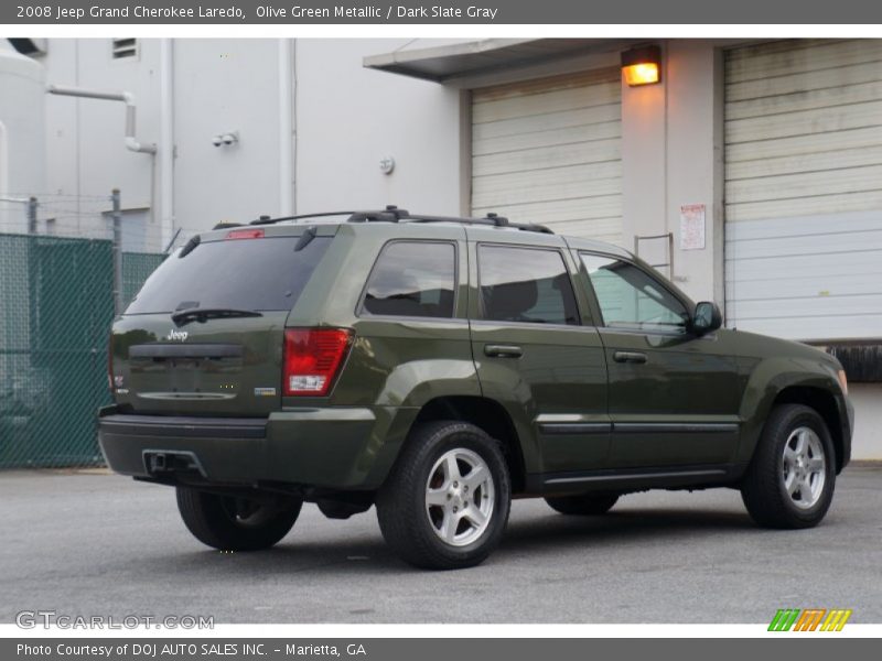 Olive Green Metallic / Dark Slate Gray 2008 Jeep Grand Cherokee Laredo