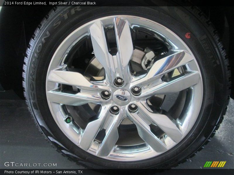 Ingot Silver / Charcoal Black 2014 Ford Edge Limited