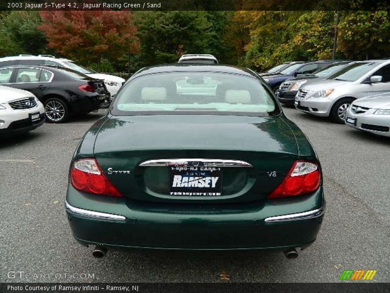 Jaguar Racing Green / Sand 2003 Jaguar S-Type 4.2