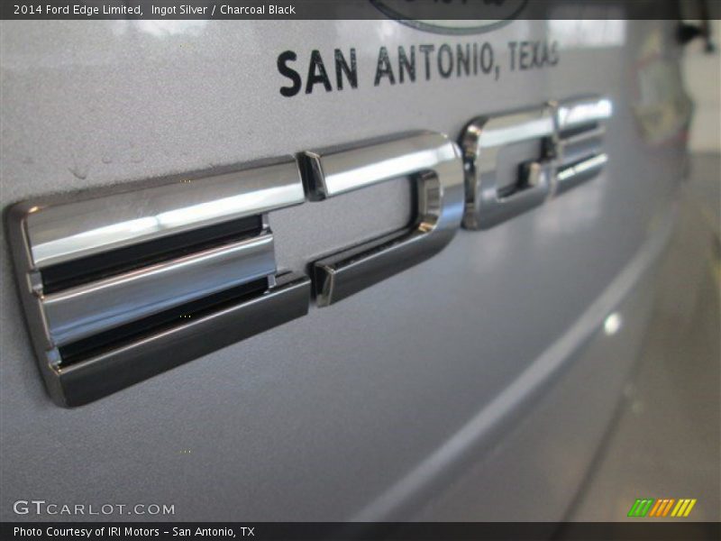 Ingot Silver / Charcoal Black 2014 Ford Edge Limited