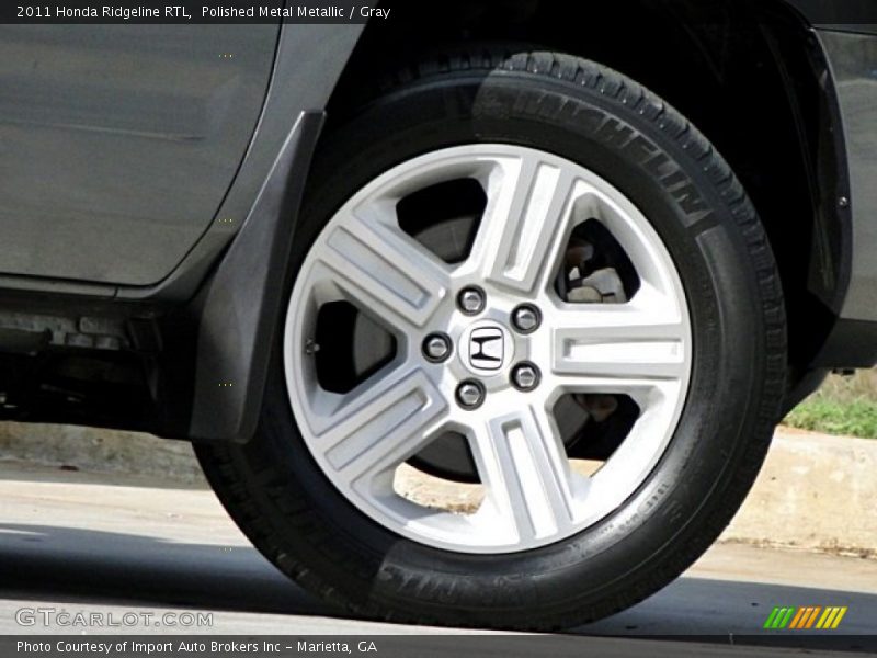 Polished Metal Metallic / Gray 2011 Honda Ridgeline RTL