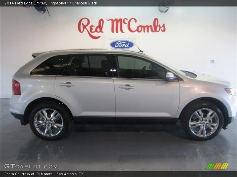 Ingot Silver / Charcoal Black 2014 Ford Edge Limited