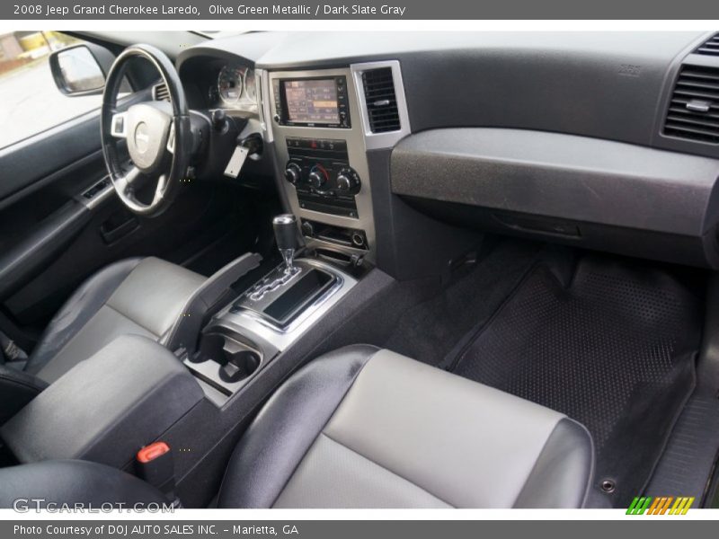 Olive Green Metallic / Dark Slate Gray 2008 Jeep Grand Cherokee Laredo