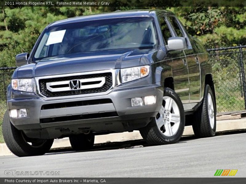 Polished Metal Metallic / Gray 2011 Honda Ridgeline RTL