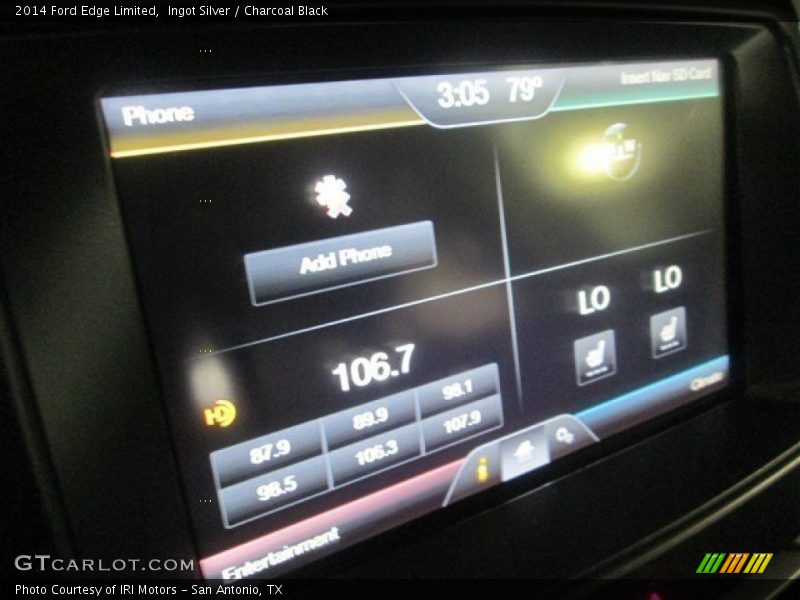 Ingot Silver / Charcoal Black 2014 Ford Edge Limited