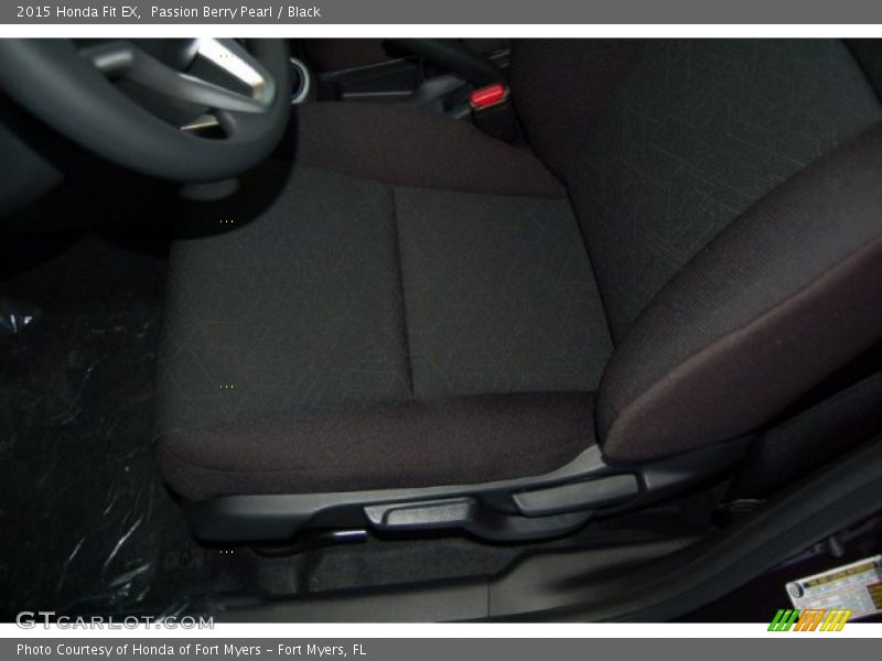 Passion Berry Pearl / Black 2015 Honda Fit EX