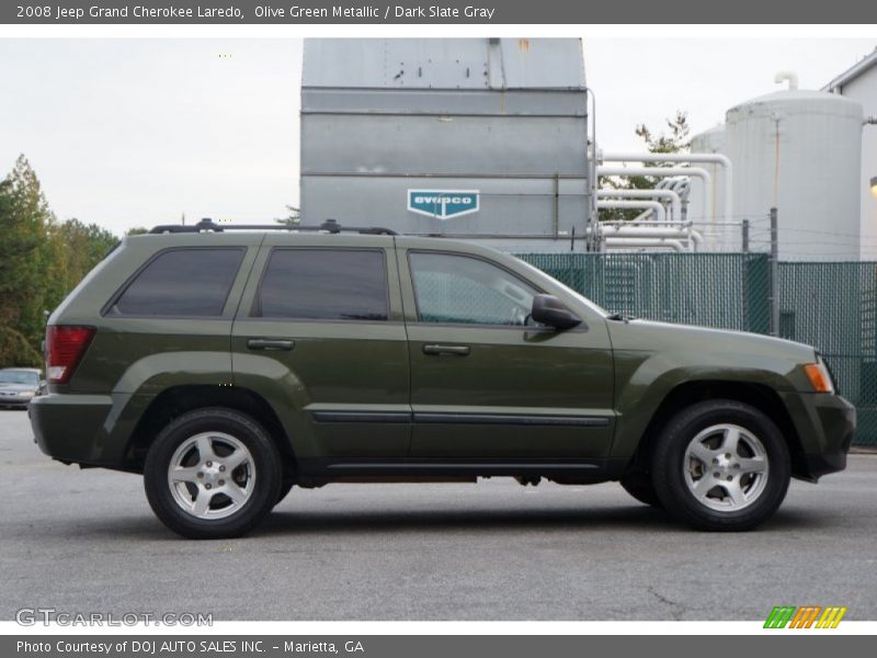 Olive Green Metallic / Dark Slate Gray 2008 Jeep Grand Cherokee Laredo