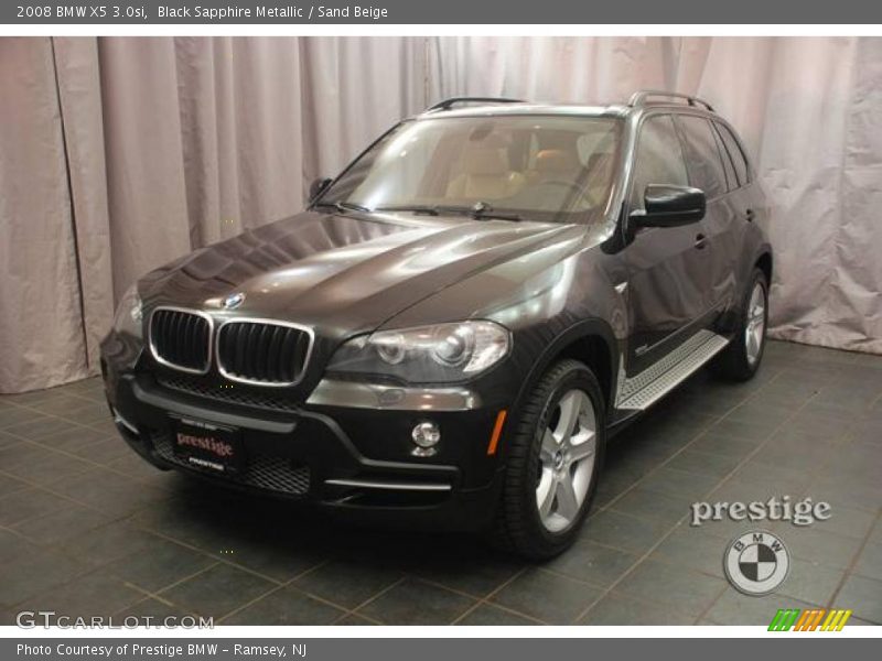 Black Sapphire Metallic / Sand Beige 2008 BMW X5 3.0si
