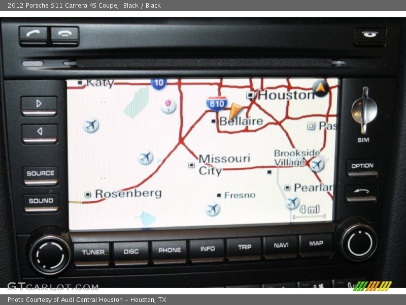 Black / Black 2012 Porsche 911 Carrera 4S Coupe