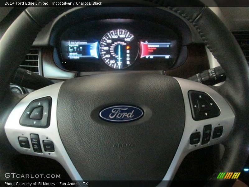Ingot Silver / Charcoal Black 2014 Ford Edge Limited
