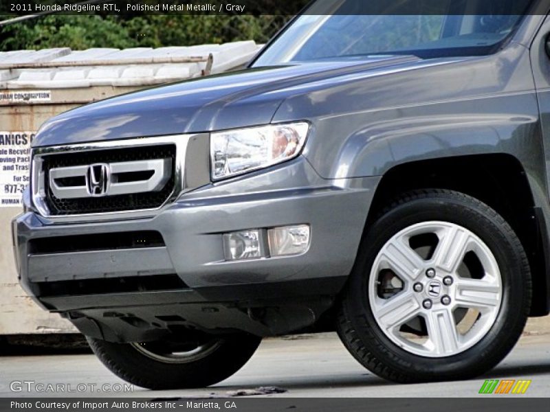 Polished Metal Metallic / Gray 2011 Honda Ridgeline RTL