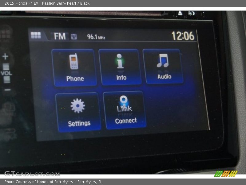 Passion Berry Pearl / Black 2015 Honda Fit EX