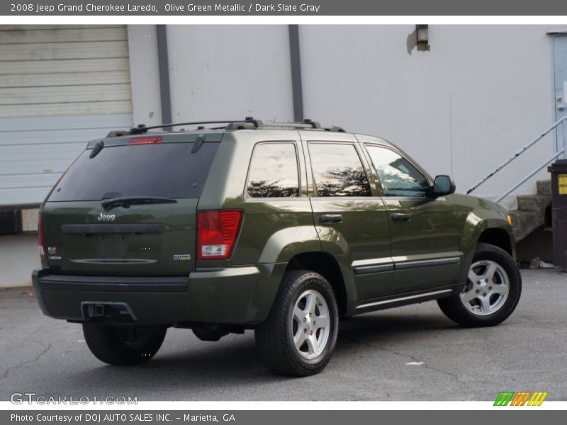 Olive Green Metallic / Dark Slate Gray 2008 Jeep Grand Cherokee Laredo