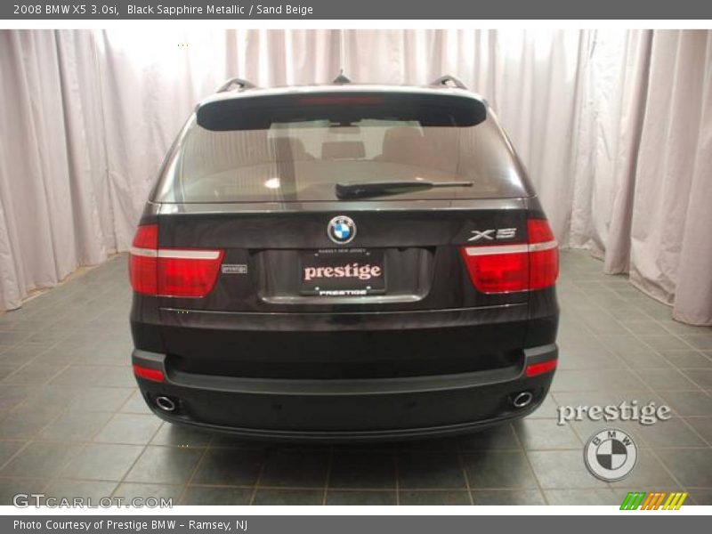 Black Sapphire Metallic / Sand Beige 2008 BMW X5 3.0si