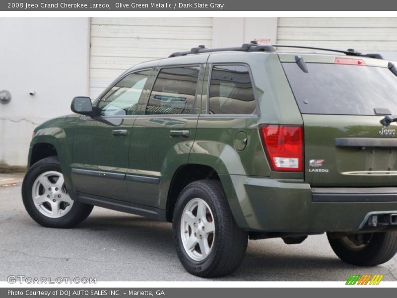 Olive Green Metallic / Dark Slate Gray 2008 Jeep Grand Cherokee Laredo