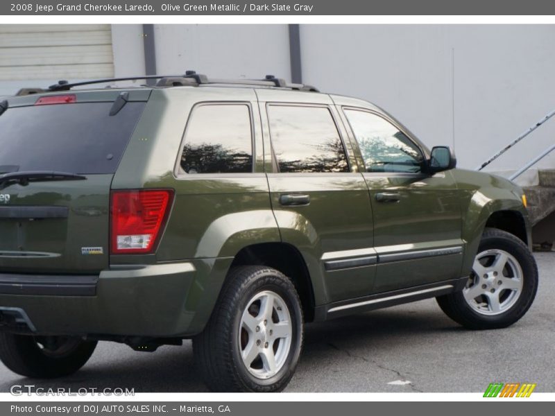 Olive Green Metallic / Dark Slate Gray 2008 Jeep Grand Cherokee Laredo