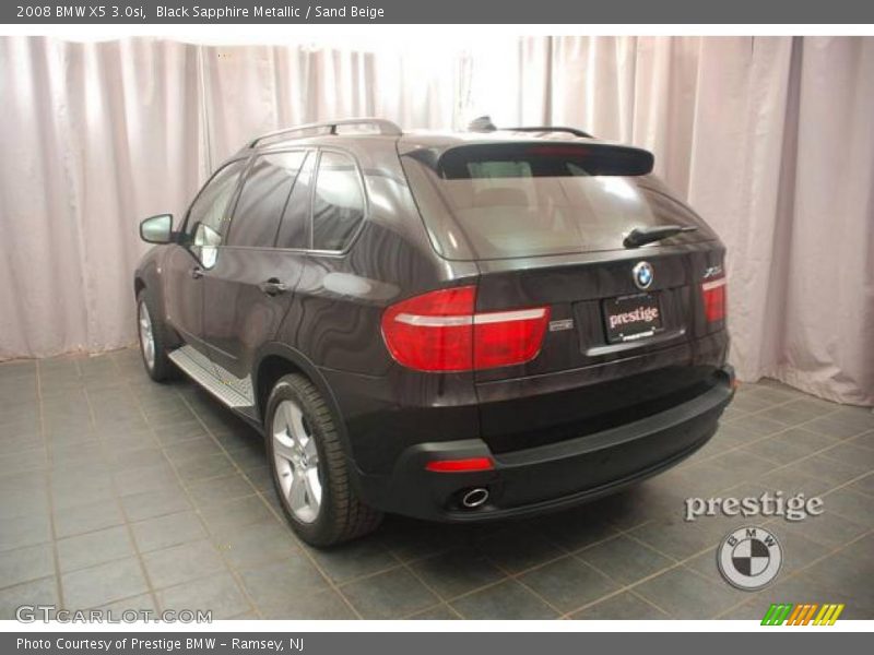 Black Sapphire Metallic / Sand Beige 2008 BMW X5 3.0si