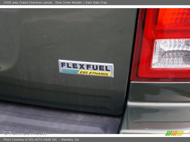 Olive Green Metallic / Dark Slate Gray 2008 Jeep Grand Cherokee Laredo