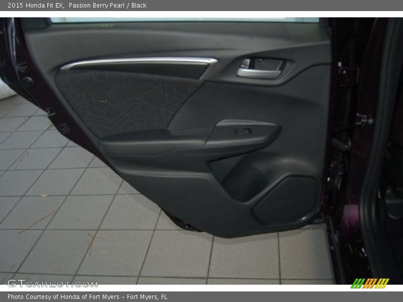 Passion Berry Pearl / Black 2015 Honda Fit EX