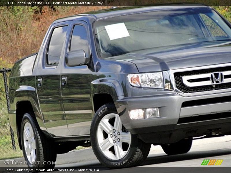 Polished Metal Metallic / Gray 2011 Honda Ridgeline RTL