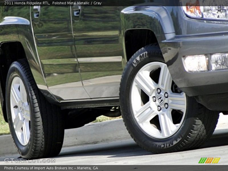 Polished Metal Metallic / Gray 2011 Honda Ridgeline RTL