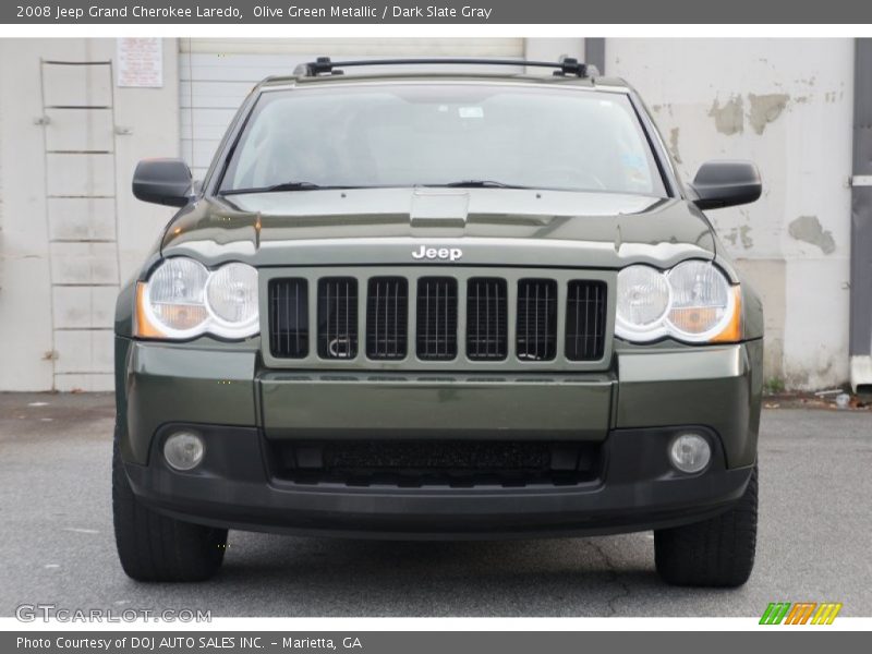 Olive Green Metallic / Dark Slate Gray 2008 Jeep Grand Cherokee Laredo