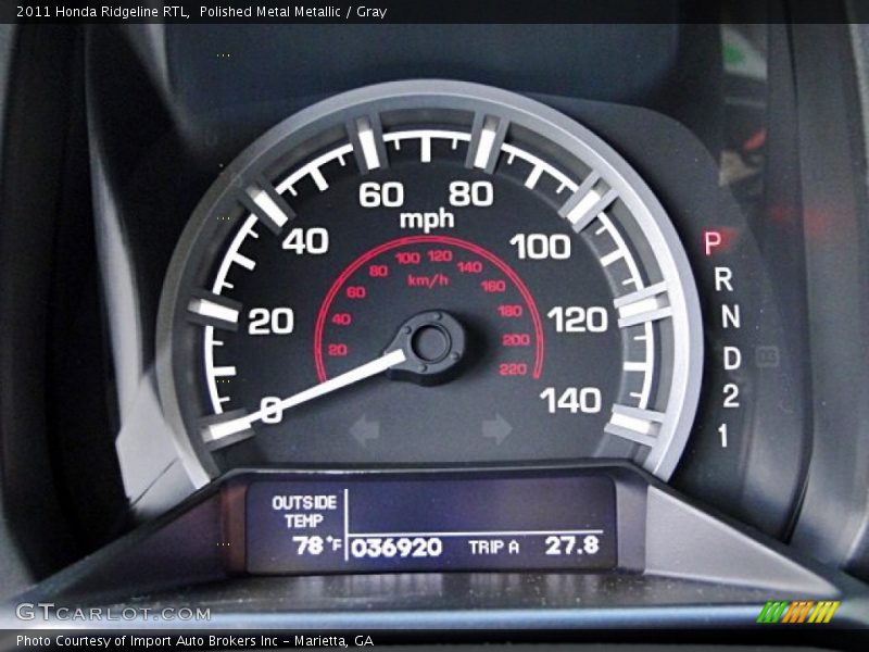 Polished Metal Metallic / Gray 2011 Honda Ridgeline RTL