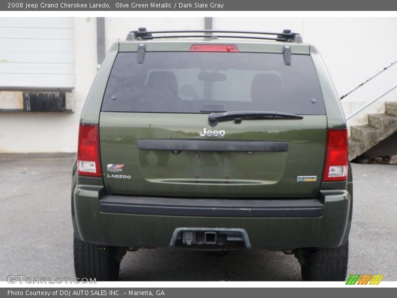 Olive Green Metallic / Dark Slate Gray 2008 Jeep Grand Cherokee Laredo