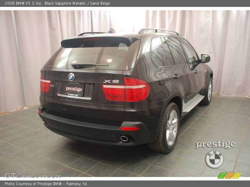 Black Sapphire Metallic / Sand Beige 2008 BMW X5 3.0si