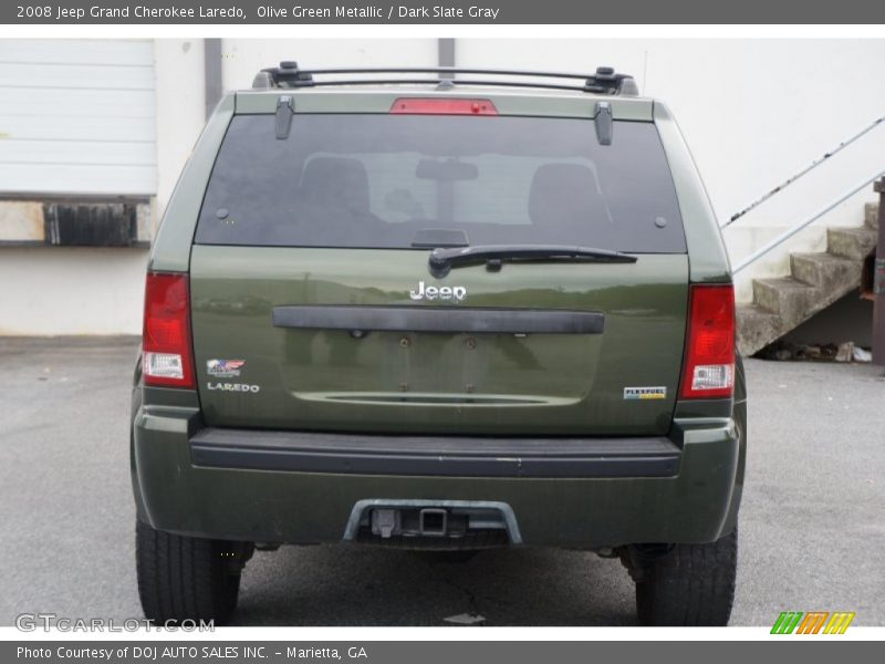 Olive Green Metallic / Dark Slate Gray 2008 Jeep Grand Cherokee Laredo