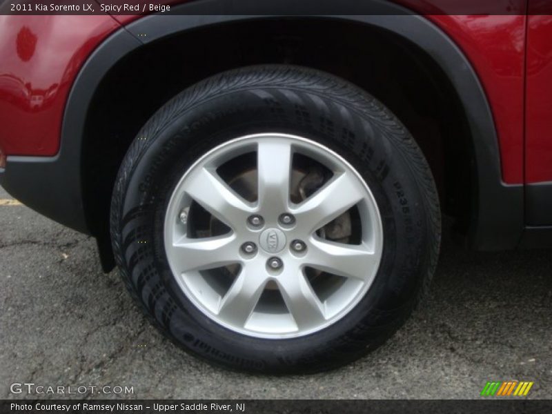 Spicy Red / Beige 2011 Kia Sorento LX