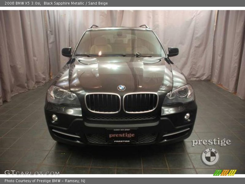 Black Sapphire Metallic / Sand Beige 2008 BMW X5 3.0si