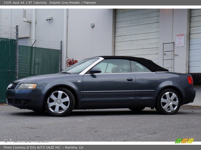 Dolphin Grey Metallic / Platinum 2005 Audi A4 1.8T Cabriolet