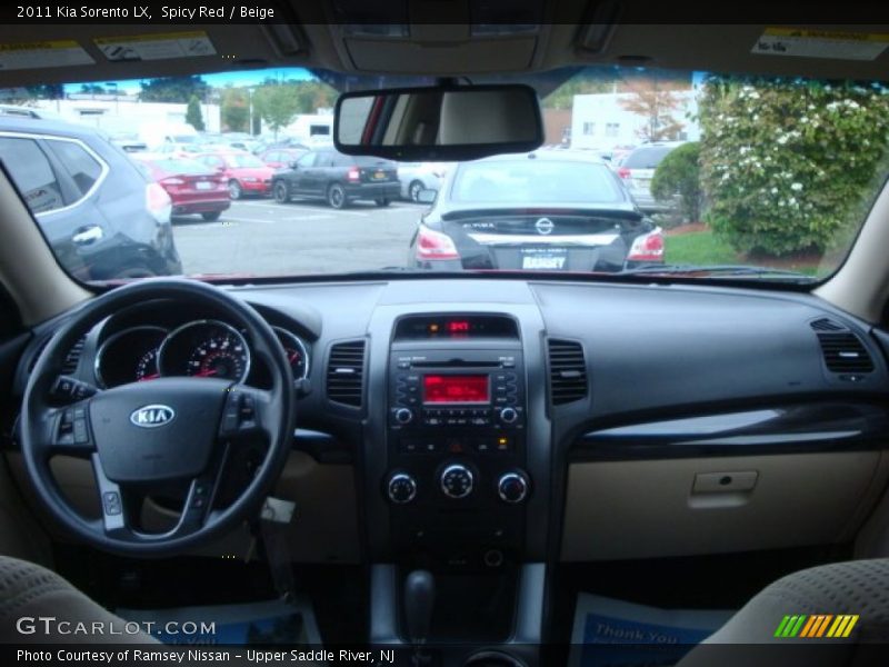 Spicy Red / Beige 2011 Kia Sorento LX