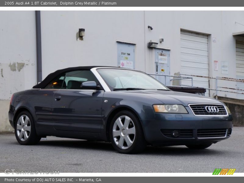 Dolphin Grey Metallic / Platinum 2005 Audi A4 1.8T Cabriolet