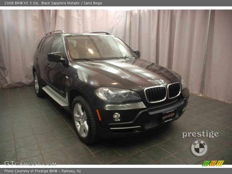 Black Sapphire Metallic / Sand Beige 2008 BMW X5 3.0si