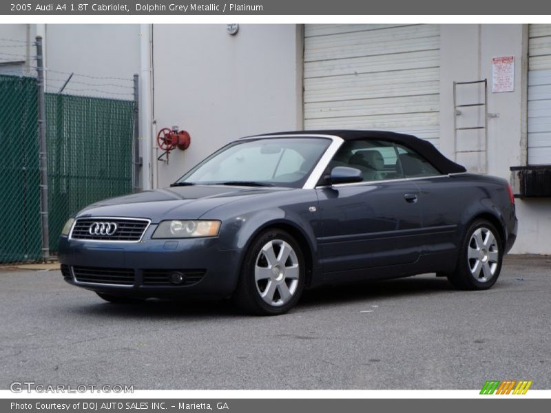 Dolphin Grey Metallic / Platinum 2005 Audi A4 1.8T Cabriolet