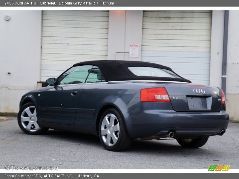 Dolphin Grey Metallic / Platinum 2005 Audi A4 1.8T Cabriolet