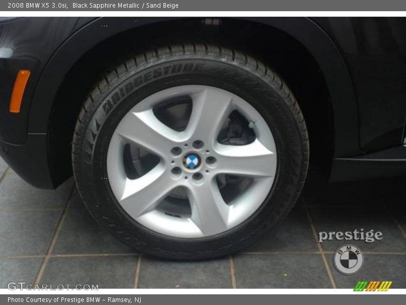 Black Sapphire Metallic / Sand Beige 2008 BMW X5 3.0si